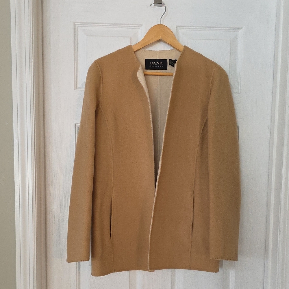 Dana Buchman Camel Open Front Jacket